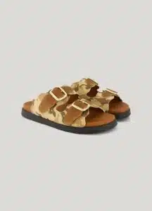 Sandal canvas print stud - Multicolour