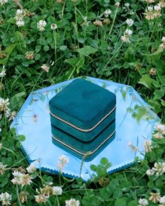 Sieradendoos Corinne - Velours Groen