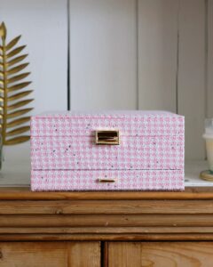 Sieradendoos Denise - Pied-de-poule Rose