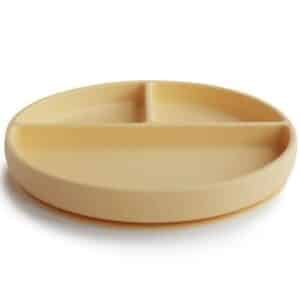 Silicone vakjesbord met zuignap - pale daffodill