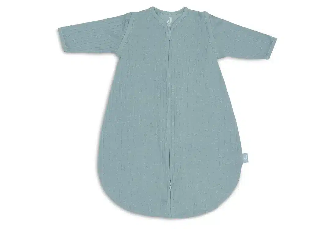 Slaapzak Newborn met Afritsbare Mouw Rond 60cm Ajour - Sea Green