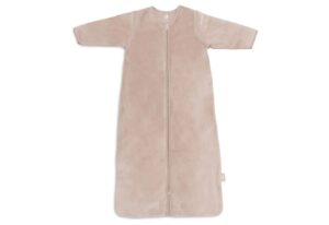 Slaapzak velvet met afritsbare mouw 110cm - wild rose