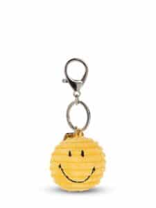Smiley Keychain Corduroy - Yellow
