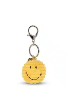 Smiley Keychain Corduroy - Yellow