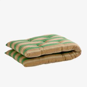Striped cotton mattress - Camel, green, purple, yellow