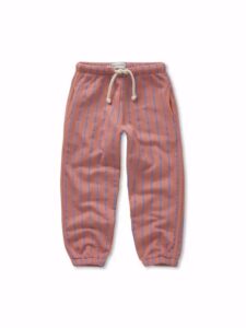Striped sweatpants - Rose dawn