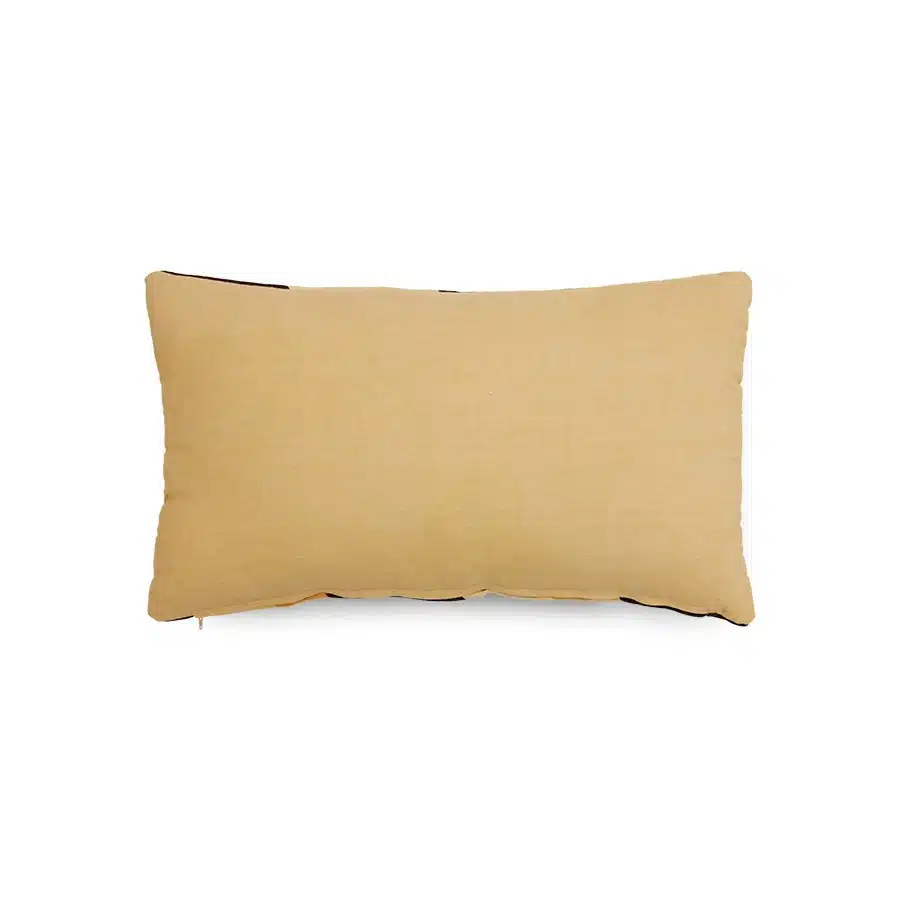 Striped velvet cushion 50x30 - Sunkissed