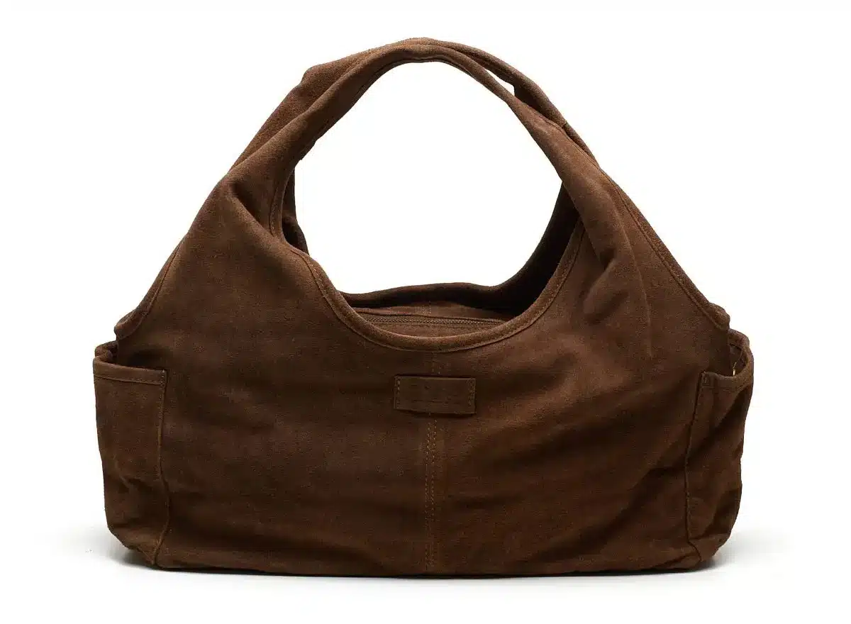 Suede Sophie Mini Shopper Cognac