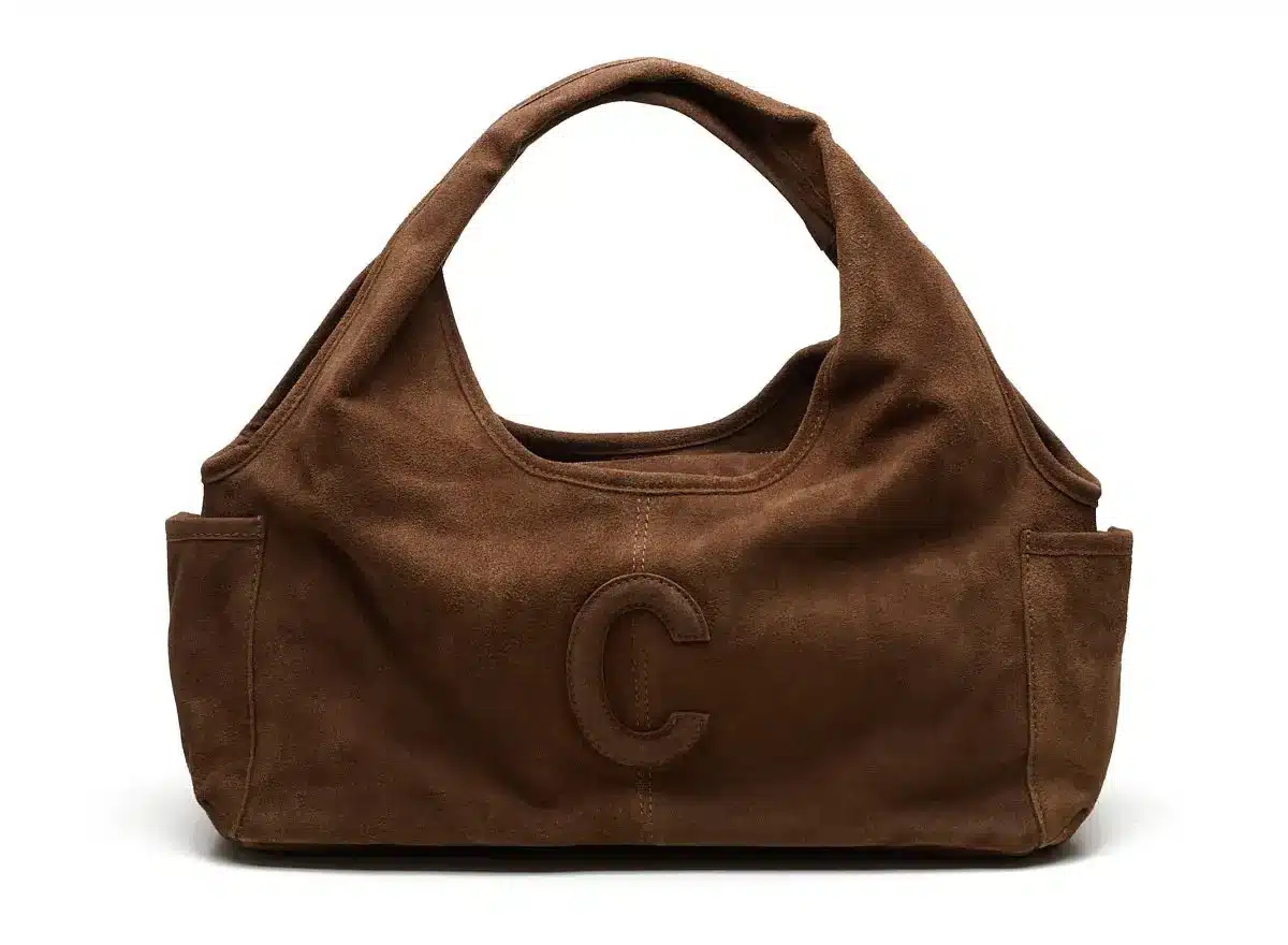 Suede Sophie Mini Shopper Cognac
