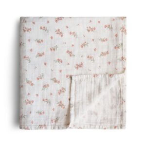 Swaddle 120 x 120cm Pink Flowers