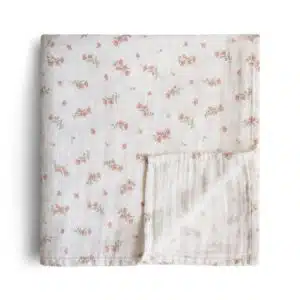 Swaddle 120 x 120cm Pink Flowers