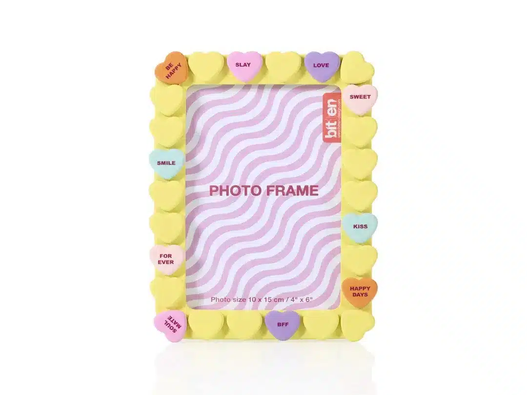 Sweet Heart Photoframe Yellow
