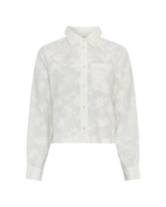 Sylvia Shirt EMB - Egret