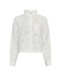 Sylvia Shirt EMB - Egret