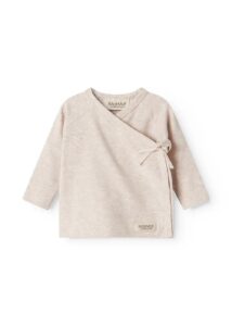 T-Shirt Tut Wrap LS – Light Beige Mel, 0M/50