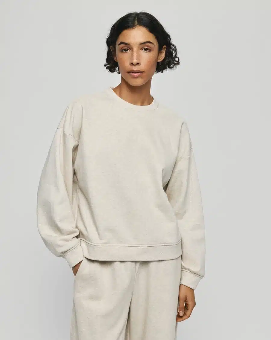 Taia Briena Sweatshirt - Oatmeal Melange