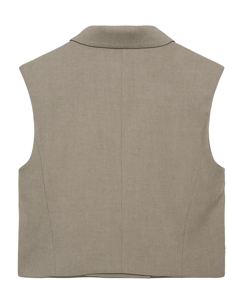 Tailor Short Waistcoat - Winter Twig Melange
