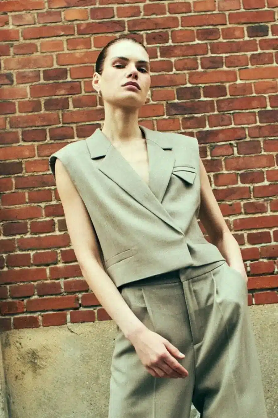 Tailor Short Waistcoat - Winter Twig Melange