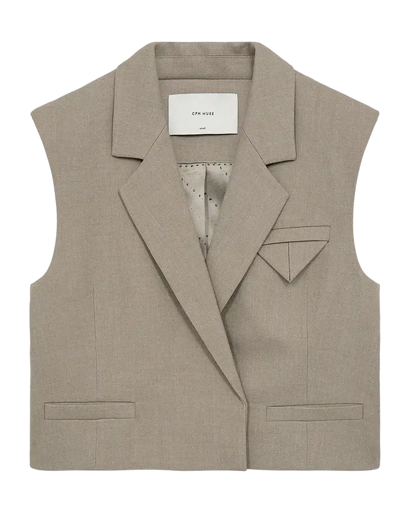 Tailor Short Waistcoat - Winter Twig Melange