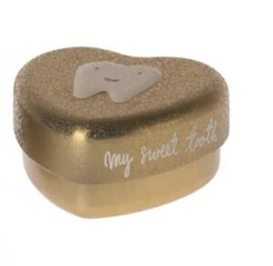 Tandenblikje Hart - Goud