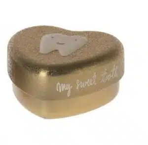 Tandenblikje Hart - Goud