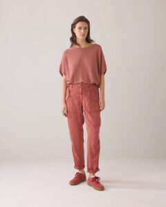 Tapered pant breezy tencel - SephiaBlush