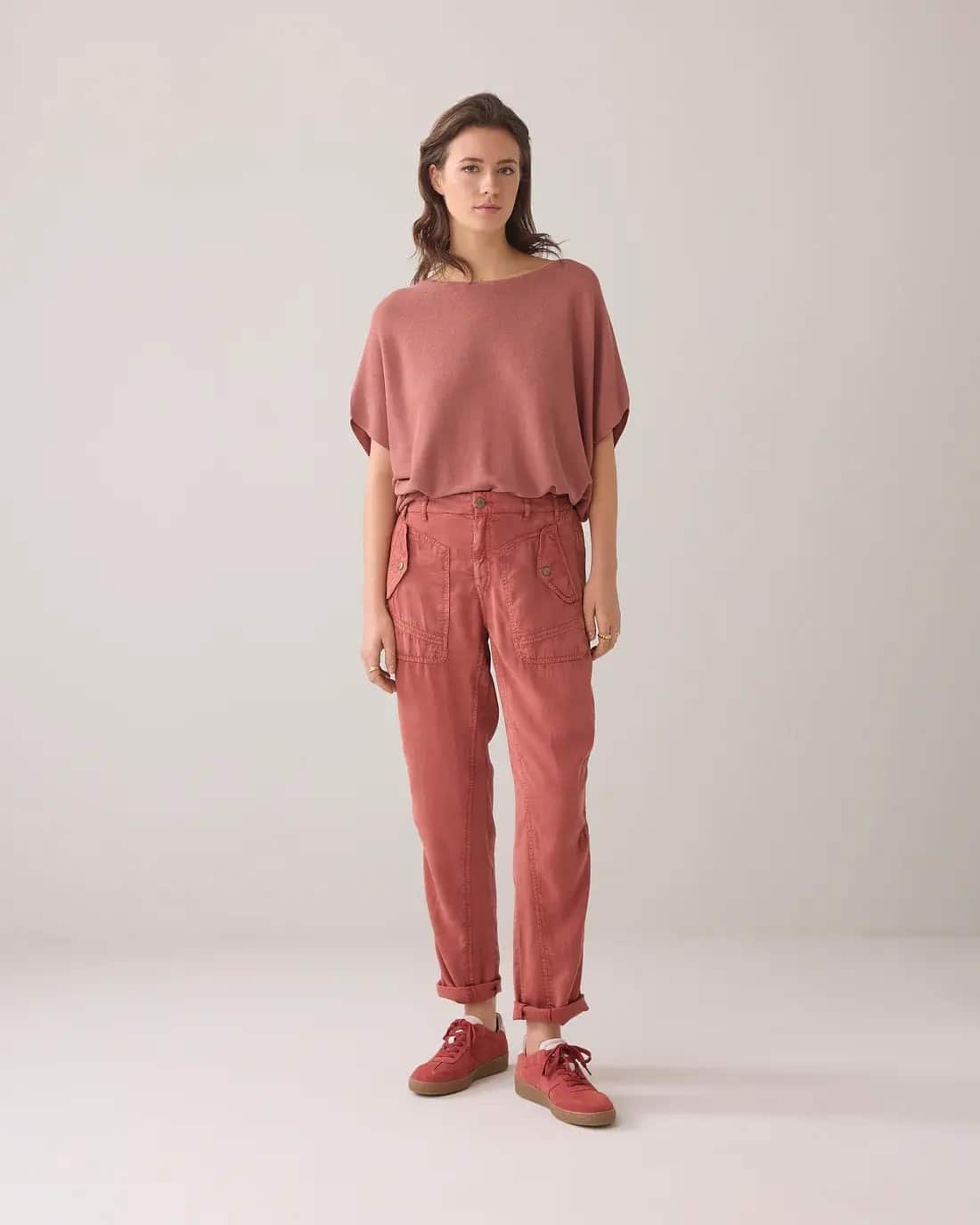Tapered pant breezy tencel - SephiaBlush