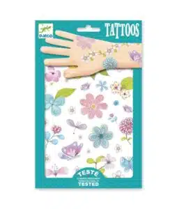 Tattoos Glitter Bloemen