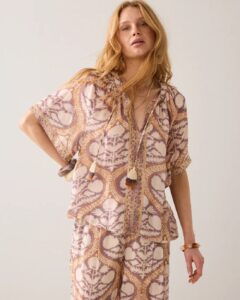 Top Art deco print – Multicolour
