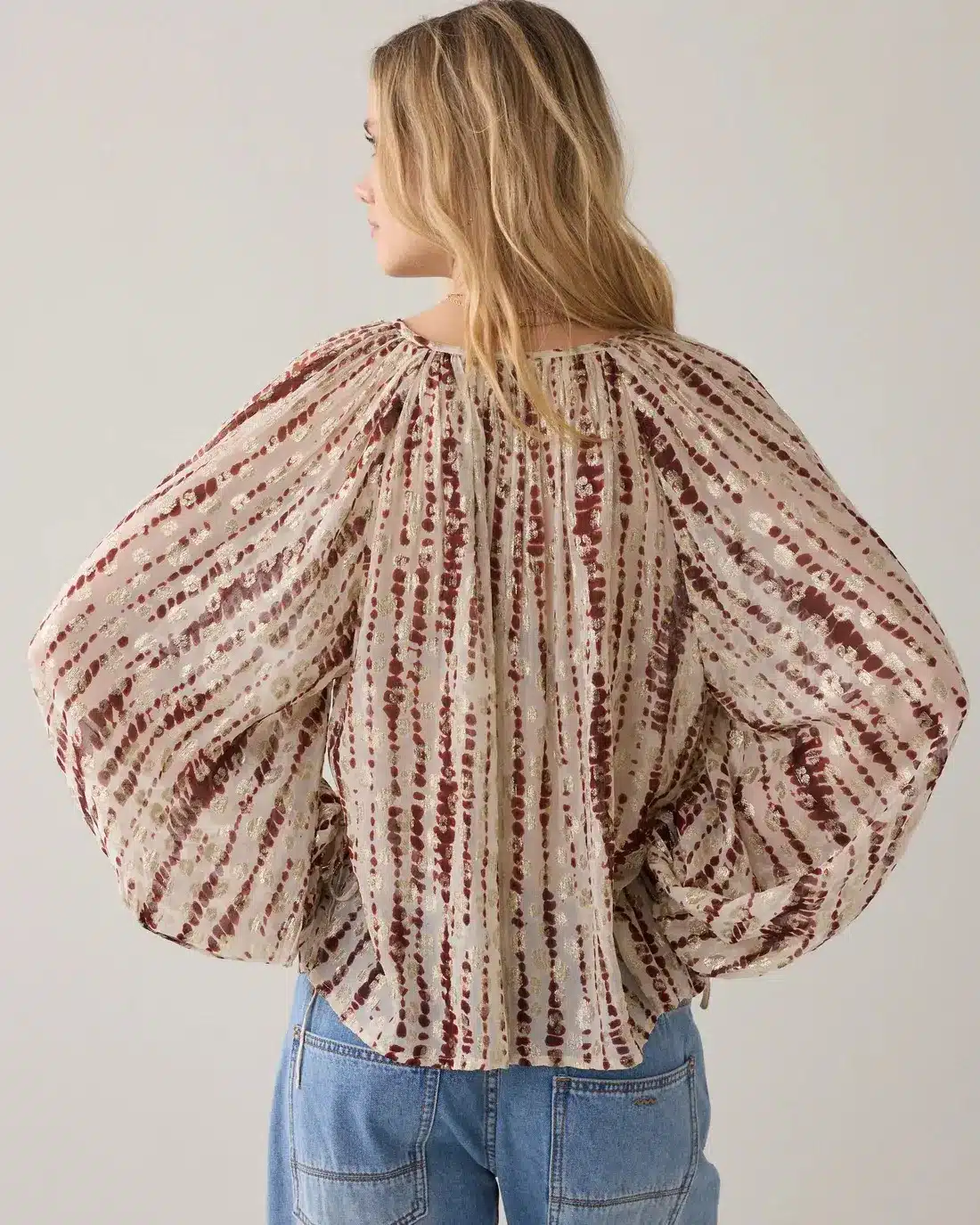 Top Tiedye georgette - Brickred