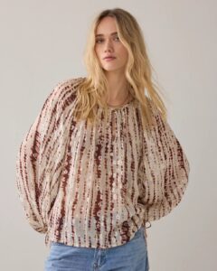 Top Tiedye georgette - Brickred