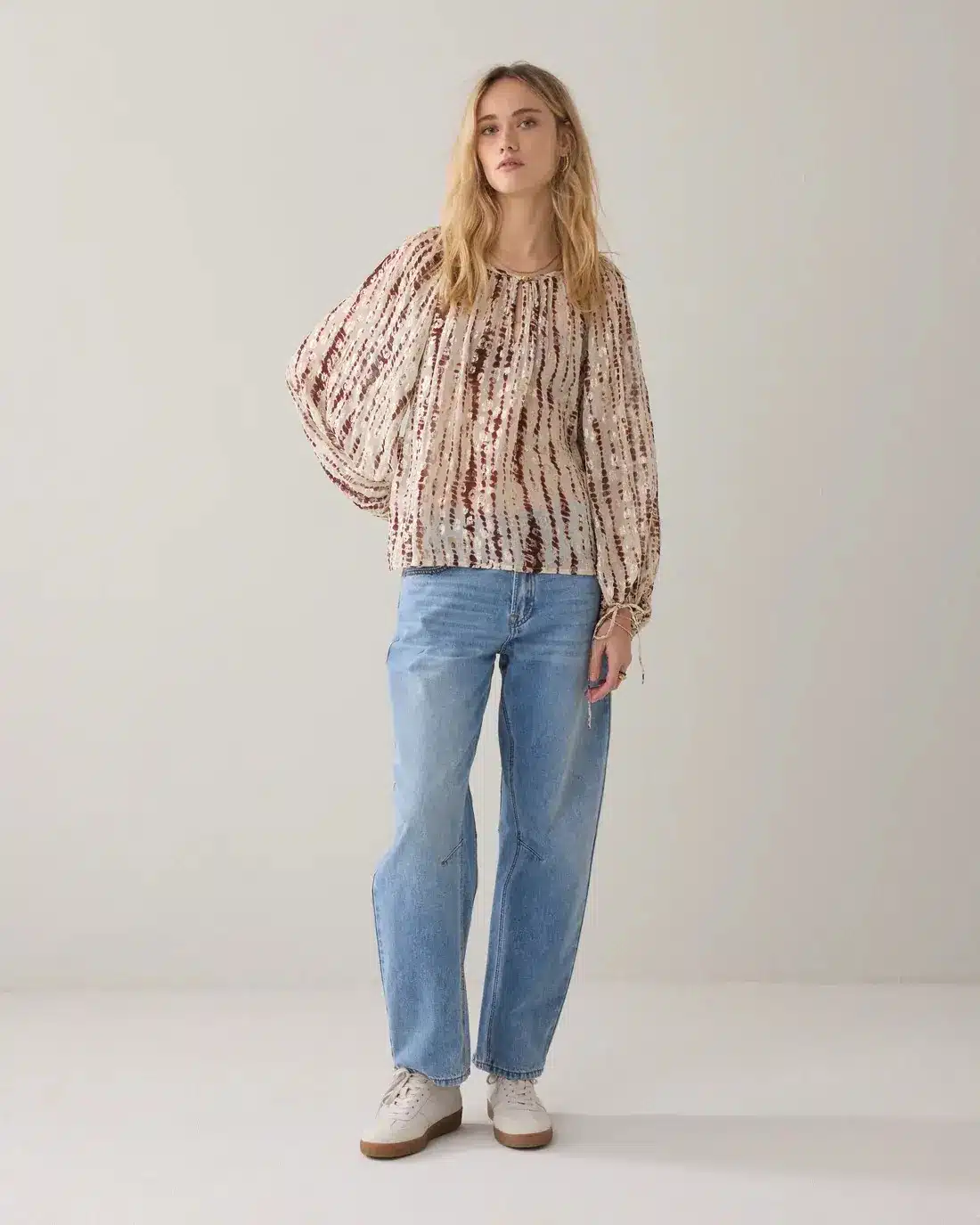 Top Tiedye georgette - Brickred