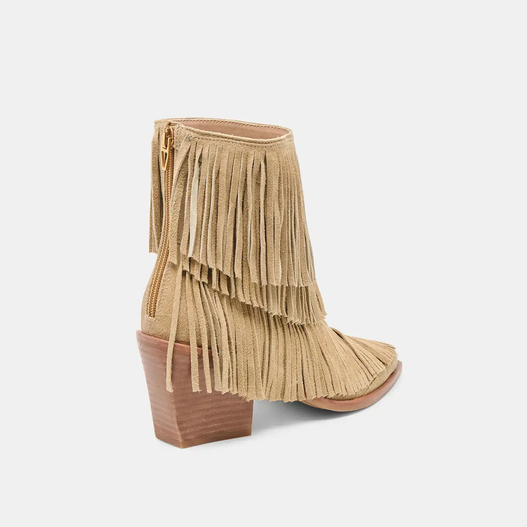 Torey Booties - Dark Taupe Suede