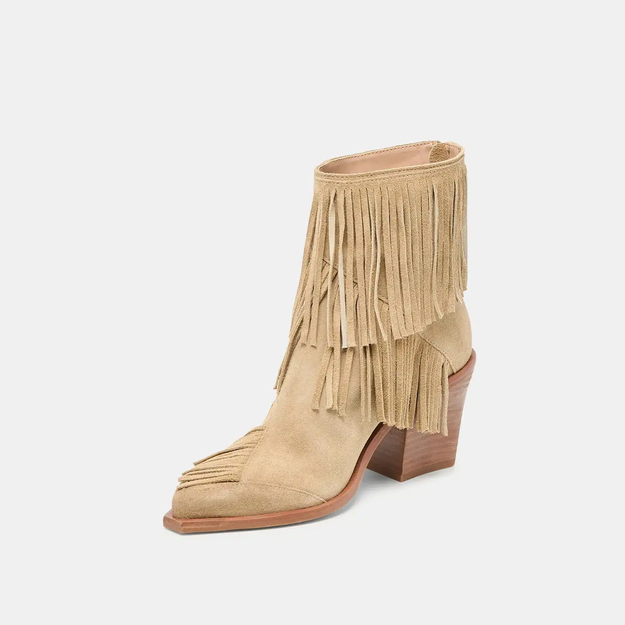Torey Booties - Dark Taupe Suede