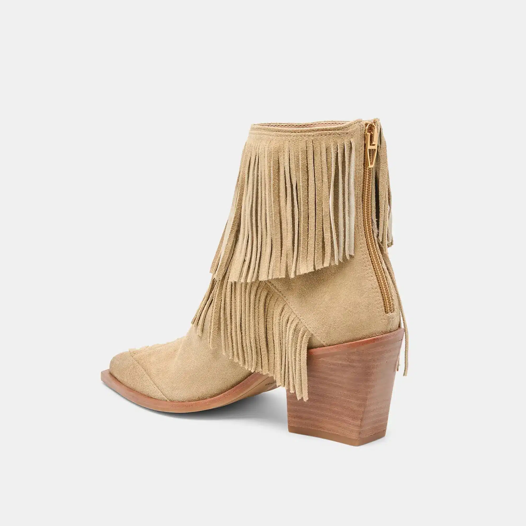 Torey Booties - Dark Taupe Suede