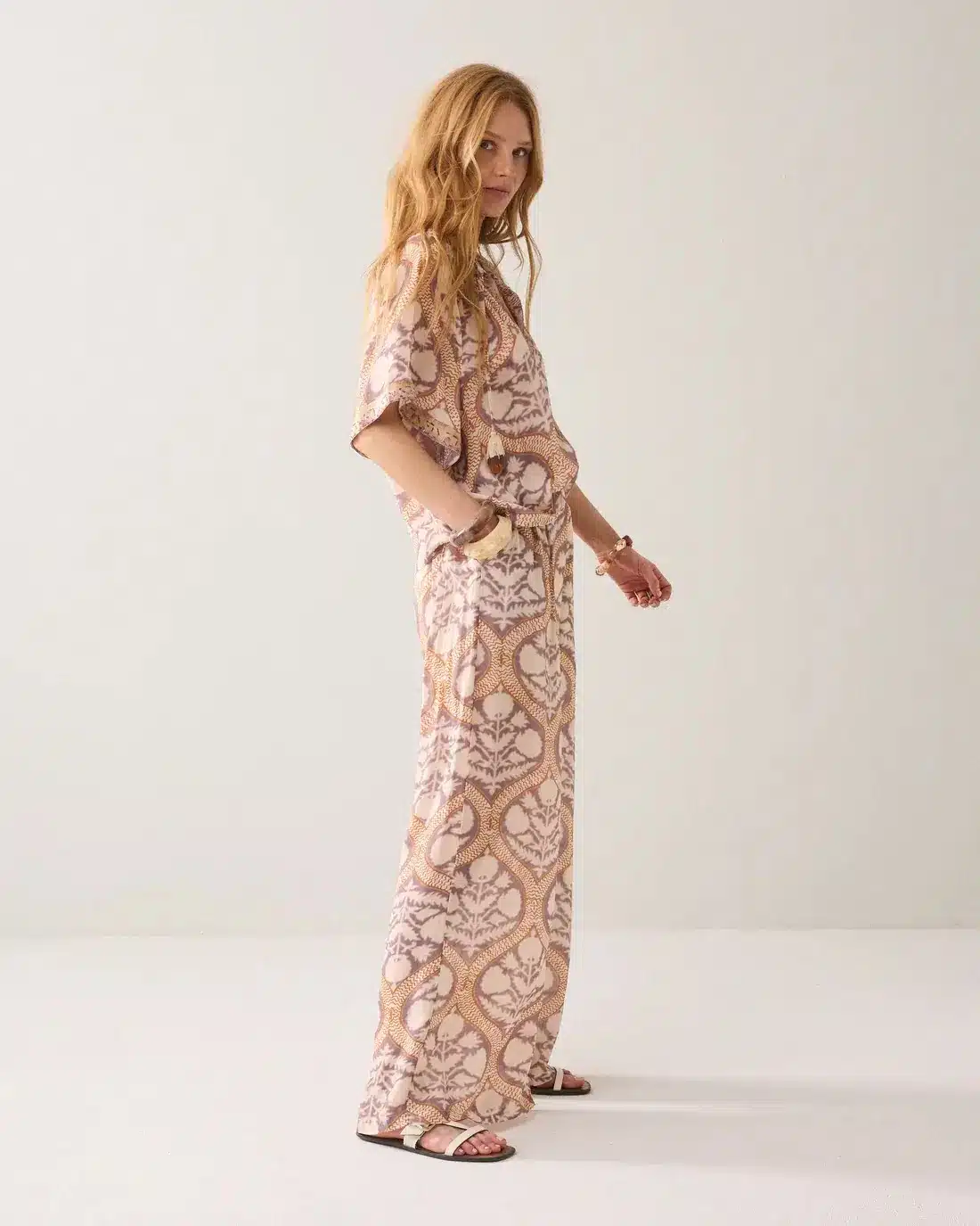 Trousers Art deco print – Multicolour