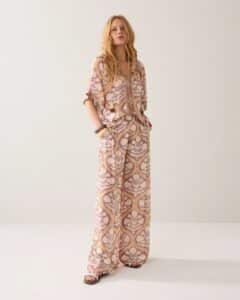 Trousers Art deco print – Multicolour