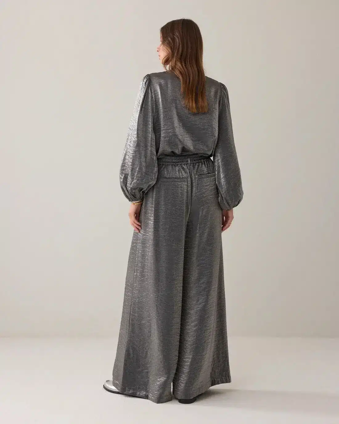 Trousers Metallic shine – Midgrey