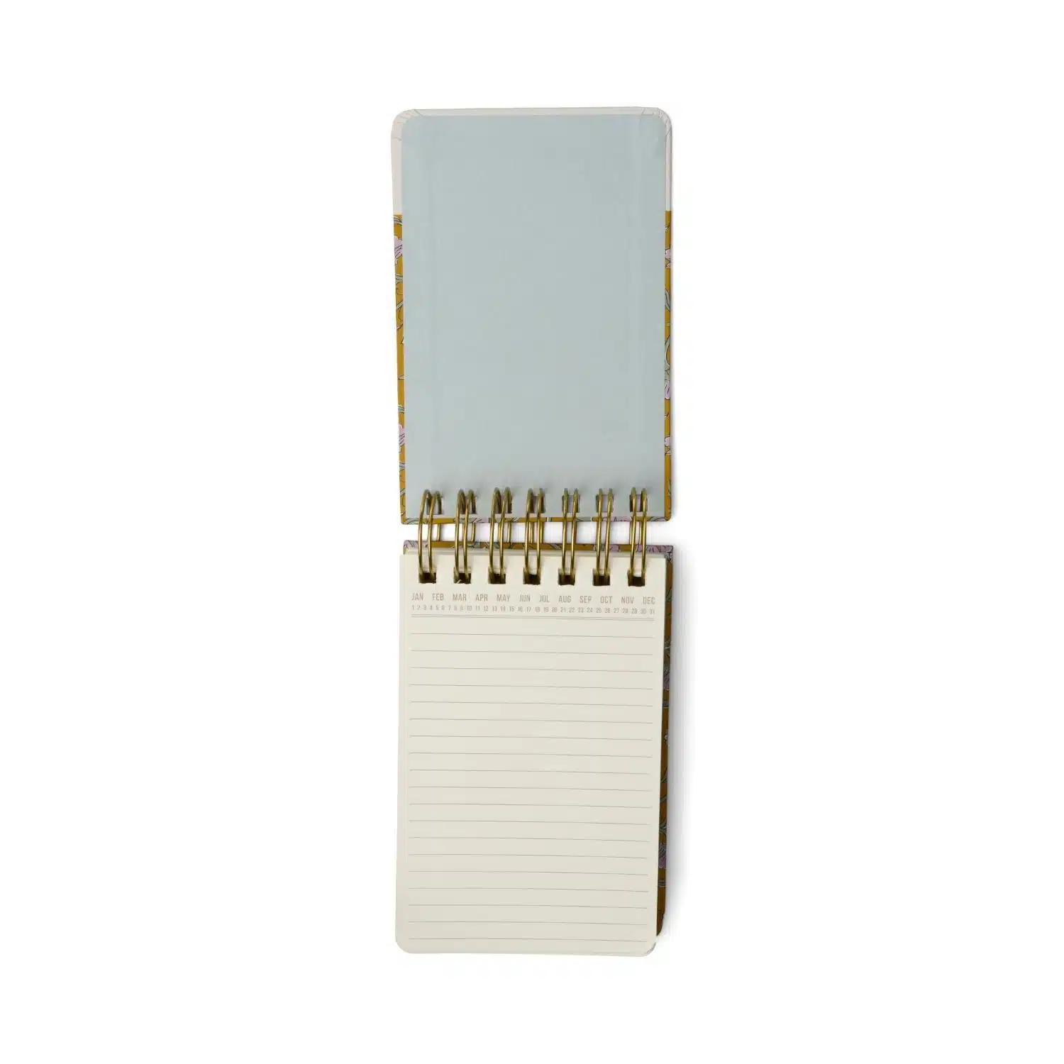 Twin Wire Chunky Notepad - Green Vintage Floral