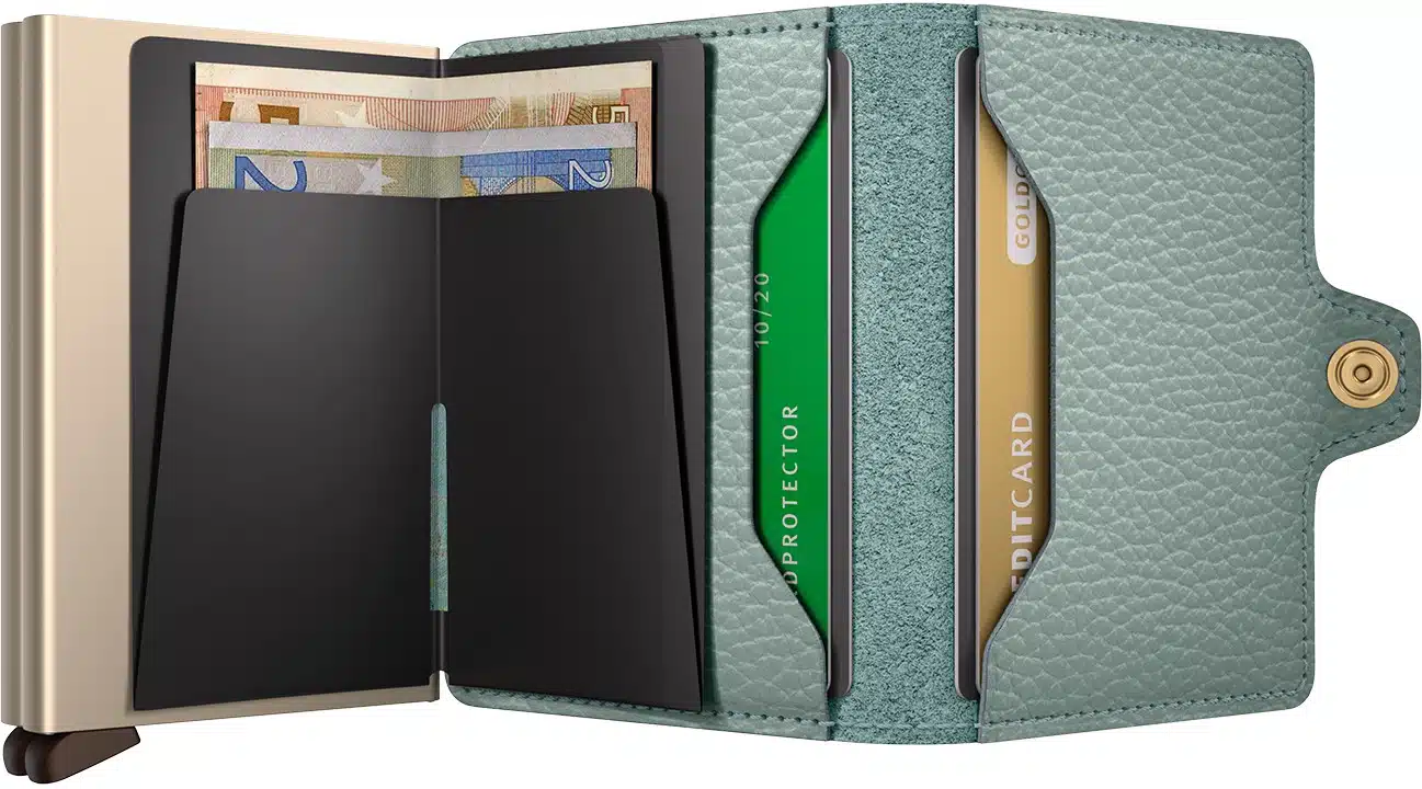Twinwallet Pebble - Sea Green