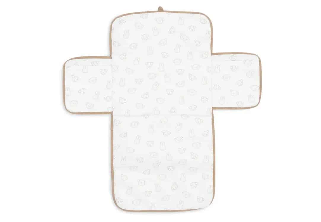Verschoningsmat met Opbergvak Miffy Jacquard Teddy - Biscuit