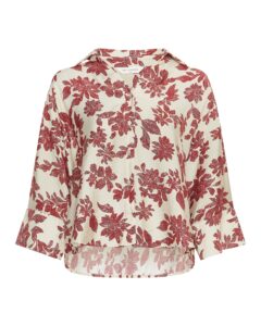 Vildana 3/4 Shirt AOP – Rhubarb Flower