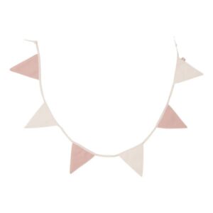 Vlaggenlijn 200x17cm - Wild Rose/Ivory