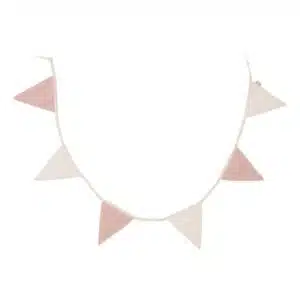 Vlaggenlijn 200x17cm - Wild Rose/Ivory