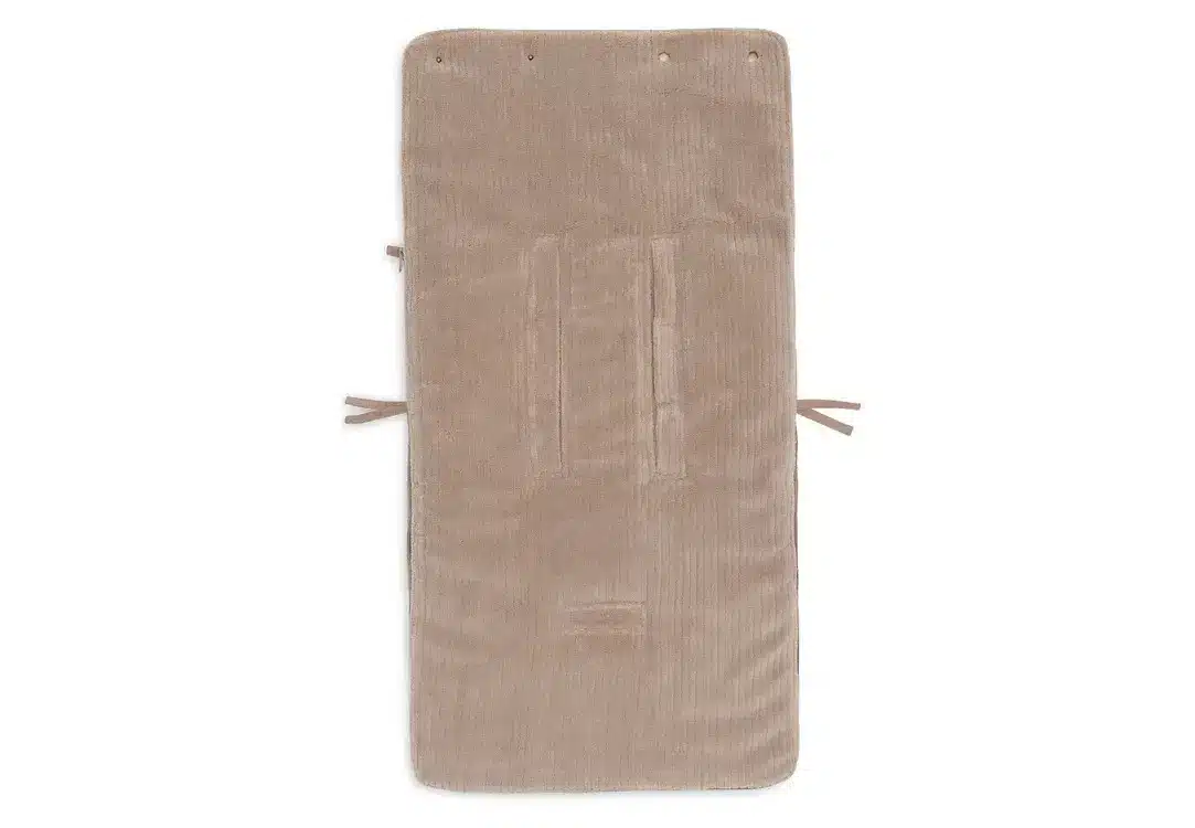 Voetenzak groep 0+ 3/5 punts gordel Cloudy Rib - Milky Coffee