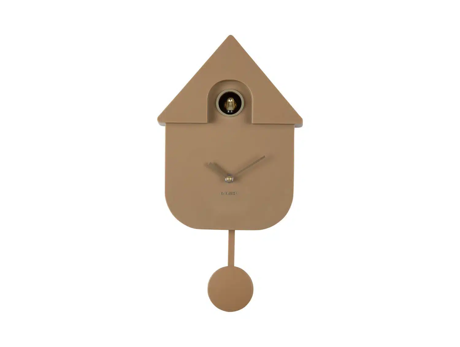 Wall Clock Modern Cuckoo Oro - Mocha Brown