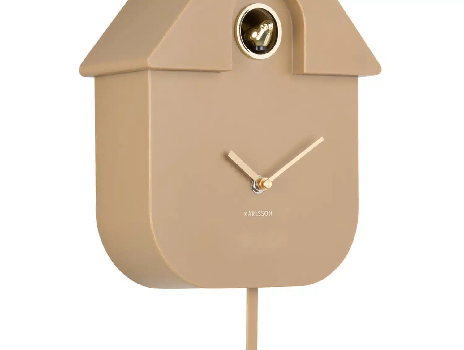 Wall Clock Modern Cuckoo Oro - Mocha Brown