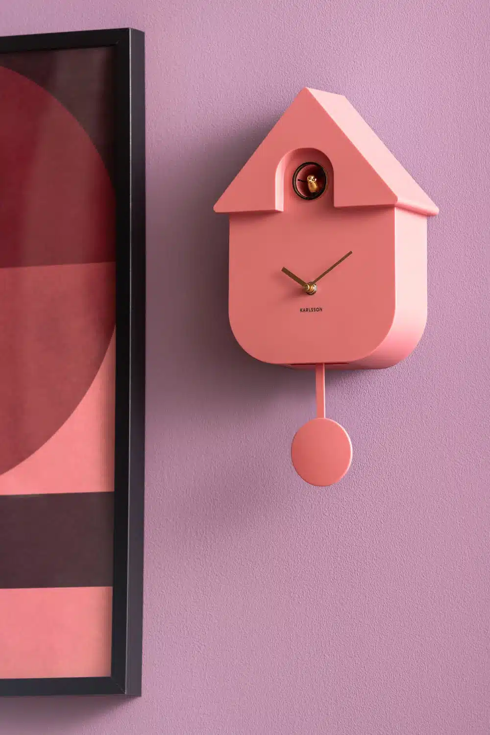 Wall Clock Modern Cuckoo Oro - Rose Tan