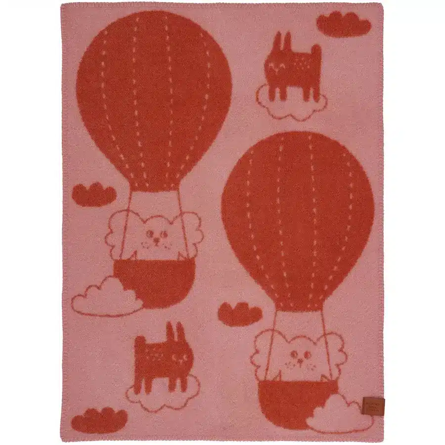 Wiegdeken Balloon - Pink/Rust