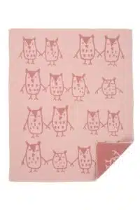 Wiegdeken Hand in Hand rose brown